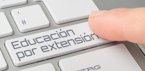 Wall Mural - a keyboard with a labeled button - further education in spanish