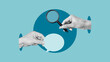 © Andrii - Survey feedback and evaluation feedback. Collage with speech bubble and magnifying glass. Evaluation feedback and examining response. Consideration, discussion and debate feed
