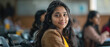 © PRASANNAPIX - college girl student sitting in class