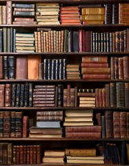 Wall Mural - Stack of old books