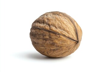 Walnut, nut, isolated on white background, full depth of field , ai