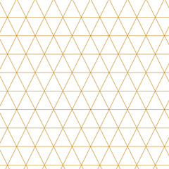 Poster - Gold triangle patterned background design element