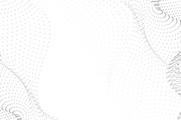 Wall Mural - gray border abstract wireframe png technology background