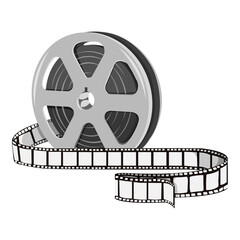 Poster - Film reel png, transparent background