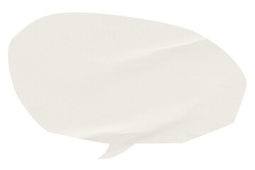 Sticker - PNG Off-white speech bubble, communication paper element, transparent background