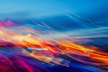 Abstract background wallpaper, light and color in motion, blurred, glitchy. Defocused abstract multicolored retro film lens flare bokeh, blur rainbow crystal light leaks, vintage prism colors