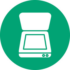 Sticker - Scanner glyph circle icon