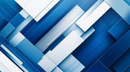 Wall Mural - modern blue abstract geometric background for presentations and designs generative ai