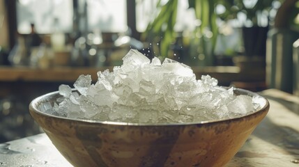 Sticker - bowl of crushed ice