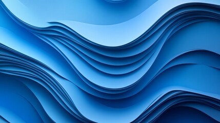 Wall Mural - abstract curved background for design and art generative ai