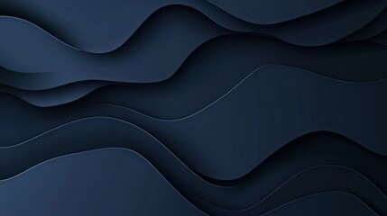 Wall Mural - modern abstract gradient dark navy blue banner background generative ai