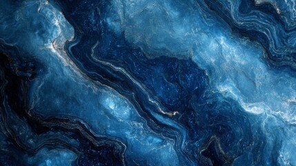 Wall Mural - sapphire blue background with marbled texture for design and art projects generative ai