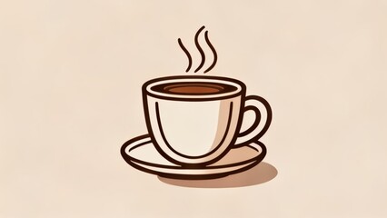 Sticker -  Warm up with a cozy cup of coffee