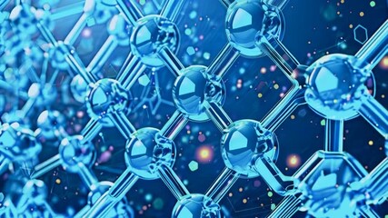 Wall Mural - future chemical structural formulas health care and science medical innovation loop background desig