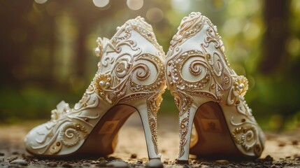 wedding shoes that the bride will wear