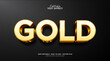 © DzakiraStudio - Editable golden text effect, 3d vector text style effect