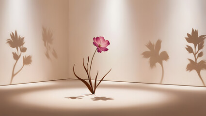 Poster - flowers in a vase, ai generated