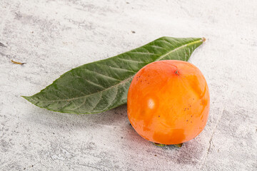 Fresh ripe sweet juicy persimmon