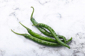 Poster - Hot and spicy green chili pepper