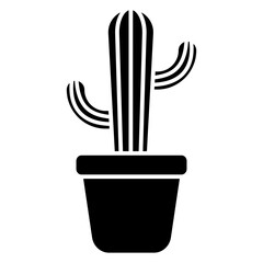 Sticker - cactus in a pot