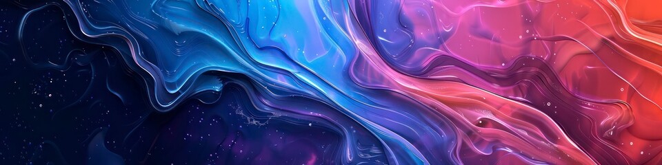 Wall Mural - colorful abstract fluid background banner