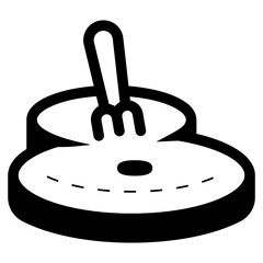 Poster - eat steak beef portion icon