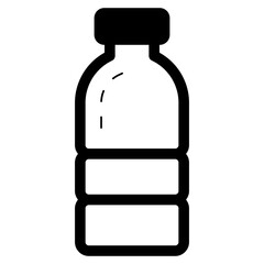 Sticker - plastic water drink bottle icon