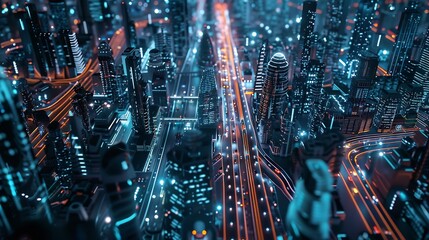 Poster - City connected to 5G technology : Generative AI