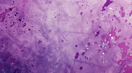 A lilac abstract background with a splatter paint effect, featuring random splashes of varying shades of lilac. The artistic design adds a playful and creative touch.