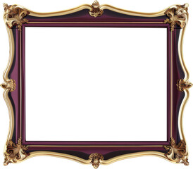 Wall Mural - Elegant gold frame