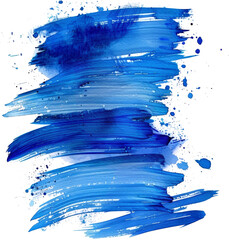 Poster - Blue paint strokes