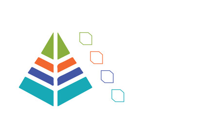 Wall Mural - Pyramid infographic presentation layout fully editable.
