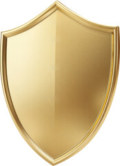 Shiny gold shield