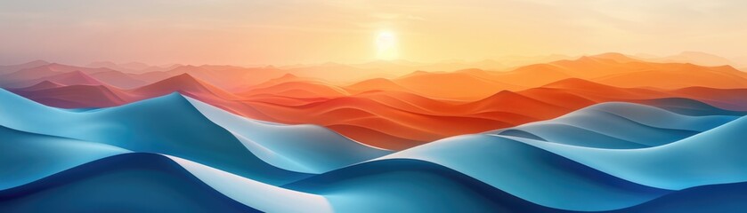 Canvas Print - Minimalistic presentation of colorful background for banner desig