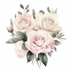 Poster - Delicate Rose Bouquet