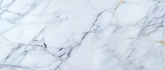 Poster - White Marble Texture Background