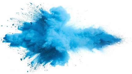 Vibrant Blue Powder Explosion