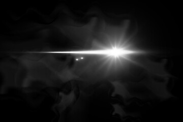 Wall Mural - cars light effect. white glow car headlight bright beams ray isolated on transparent background