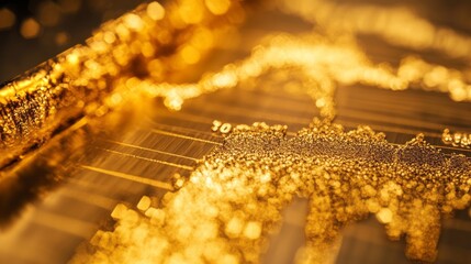Poster - Close-up of a financial graph showing gold price fluctuations with detailed annotations.
