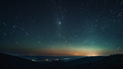 Wall Mural - Textured abstract background of meteor showers