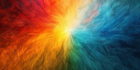 Wall Mural - an illustration blending vibrant colors to create an abstract and dynamic composition full of energy