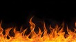 © Khawla - Fire flames on black background.