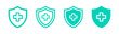 © ValGraphic - Shield with cross icon set