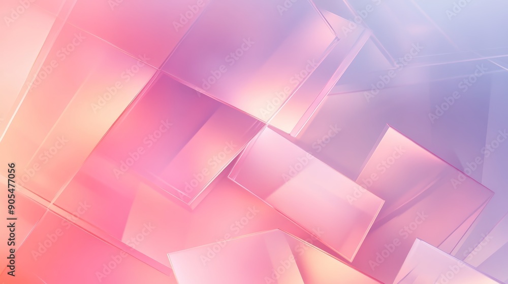 Ultra-sharp geometric pattern, overlapping translucent shapes, subtle gradient