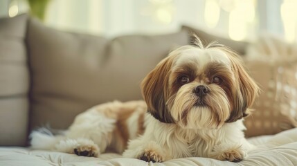 Canvas Print - Adorable Shih Tzu canine