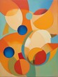 © Marina - Abstract oil painting with bright autumn colors of red, orange, yellow. The last beauty of fading nature