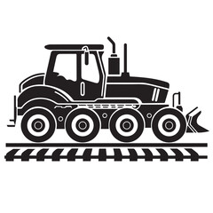 CRAWLER CARRIER in cartoon, doodle style . Image for t-shirt, web, mobile apps and ui. Isolated 2d vector illustration in logo, icon, sketch style, Eps 10, black and white. AI Generative