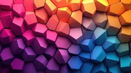 Wall Mural - 3D geometric patterns background