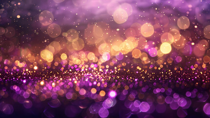 Sticker - Abstract gold and purple texture, festive mood illustration