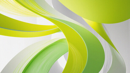 Wall Mural - soft abstract green and yellow background with waves